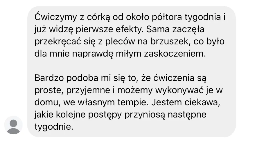 Opinia mamy o pierwszych efektach ćwiczeń w domu